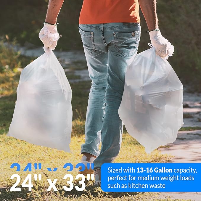 Reli. SuperValue 13 Gallon Trash Bags | 1000 Count Bulk | Tall Kitchen | Can - Image 4