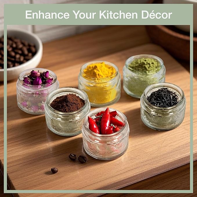 4 oz Decorative Mini Glass Jars - Image 2