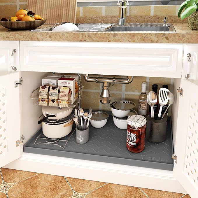 TigeJoy 28" x 19" Under Sink Mats - Image 2