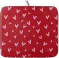 Valentines Dish Drying Mat for Kitchen Counter 16x18 Inch Valentine's Day Red by Aytipun
