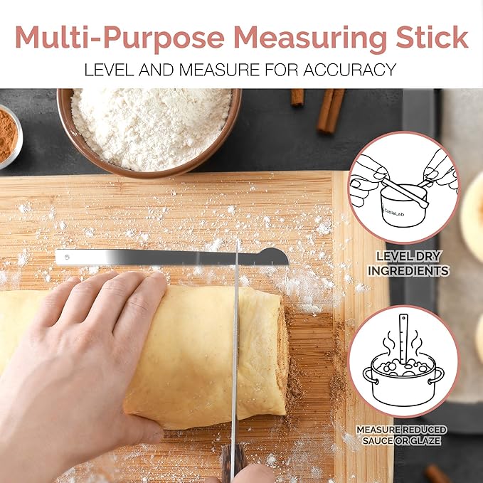 CuttleLab 22-Piece Stainless Steel Measuring Cups and Spoons Set, Tad Dash - Image 6