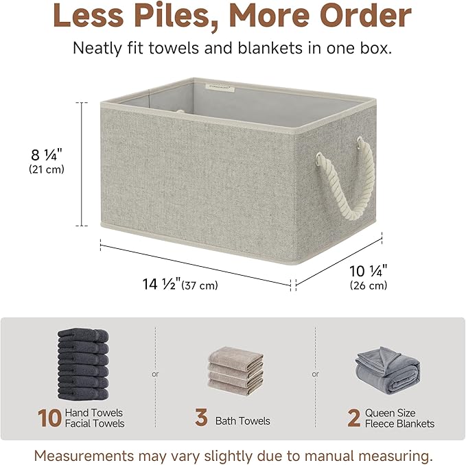 StorageWorks Storage Baskets for Shelves, Closet Organizers and Storage Bins - Image 4