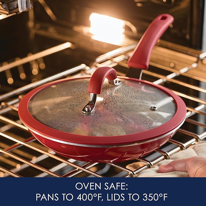 Rachael Ray Cook + Create Nonstick Cookware/Pots and Pan Set, 10 Piece - Image 10