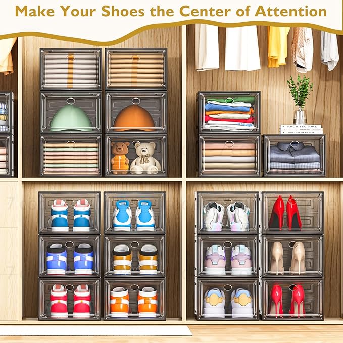 7 code Thicken & Sturdy Clear Shoe Storage Organizer - Image 2