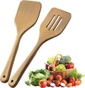 2 Pcs Wooden Cooking Utensils Set ，Wooden Spoons by FyctioHome