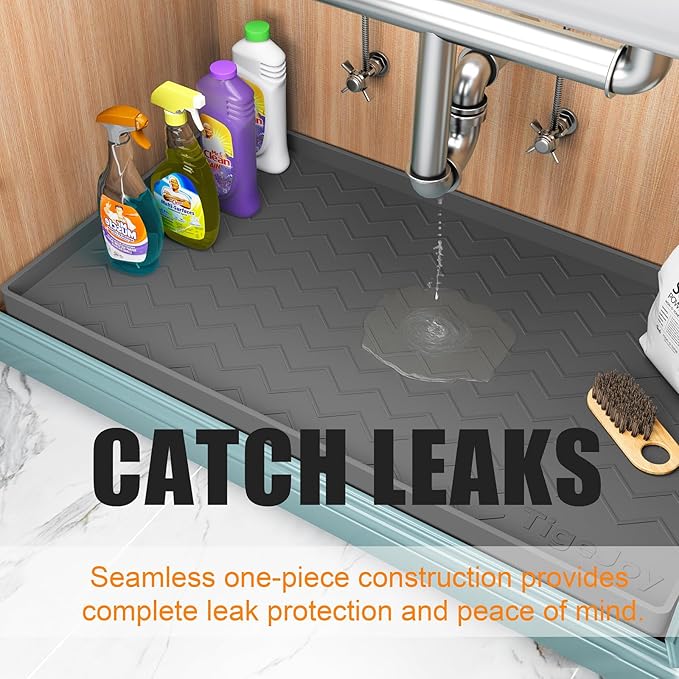 TigeJoy 31" x 22" Under Sink Mats - Image 5