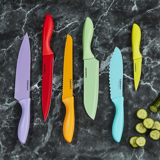 Cuisinart 12-Piece Kitchen Knife Set, Advantage Color Collection - Image 4