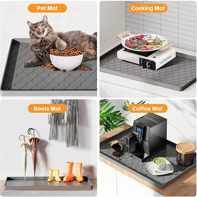 Winisok Silicone Under Sink Mat 28" x 19", kitchen Essentials and Gadgets - Image 5