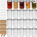 Eathtek 8 oz Mason Jars 20 Pack, 240ml Mini Canning Jars by Eathtek