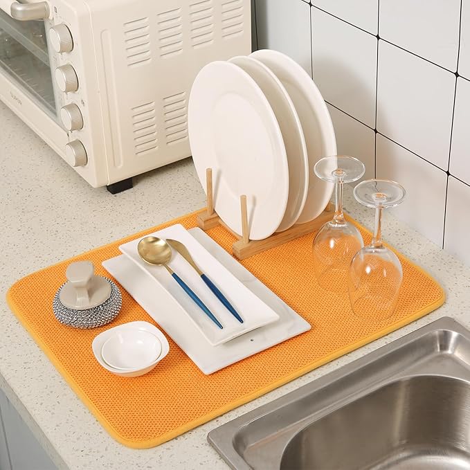 2 Pack Microfiber Dish Drying Mat - Image 5