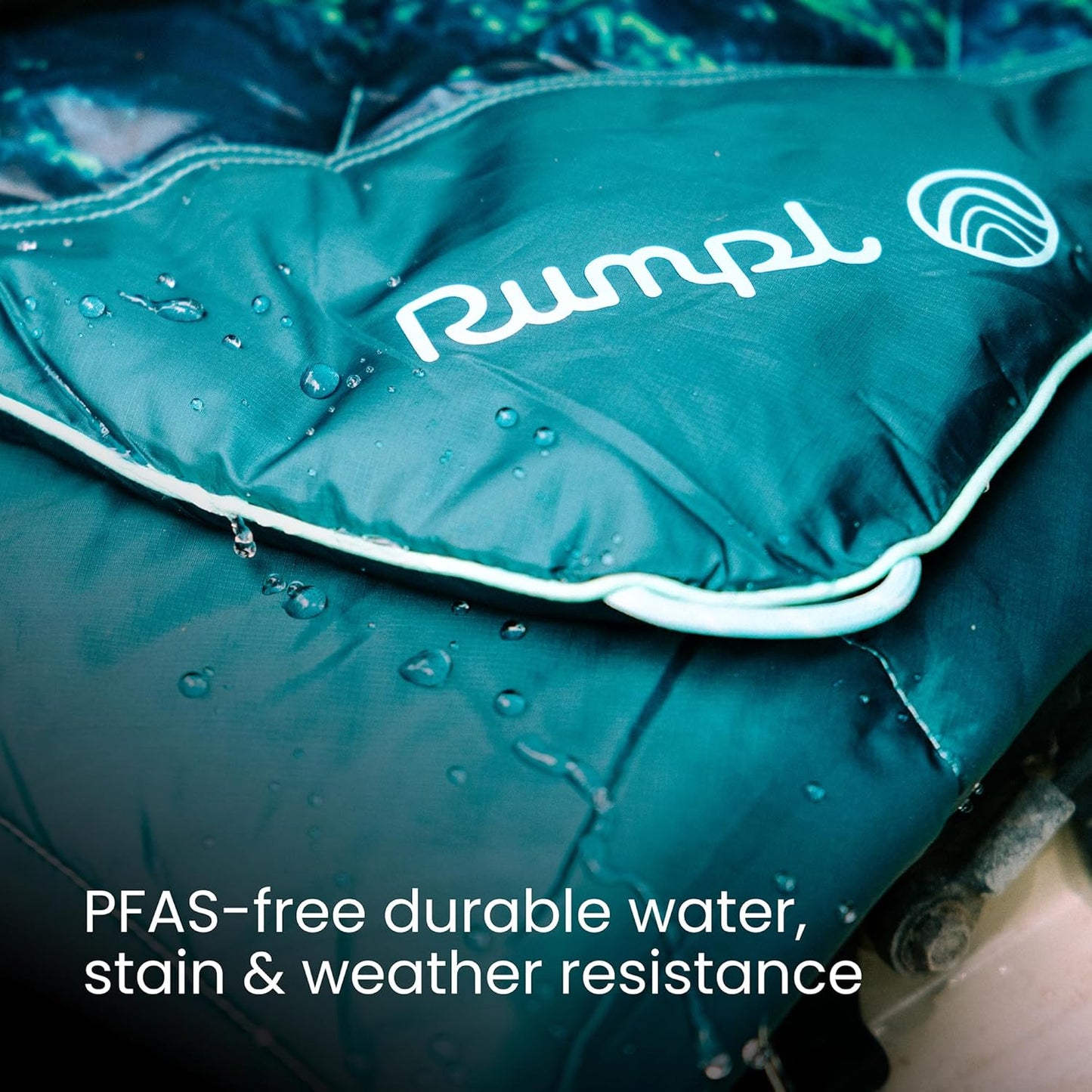 Rumpl Original Puffy Blanket - Warm, Water-Resistant Camping Blanket with 100% Recycled Synthetic Insulation, 52"x75", Original Puffy V2, Rocky Mountain Sunset Fade