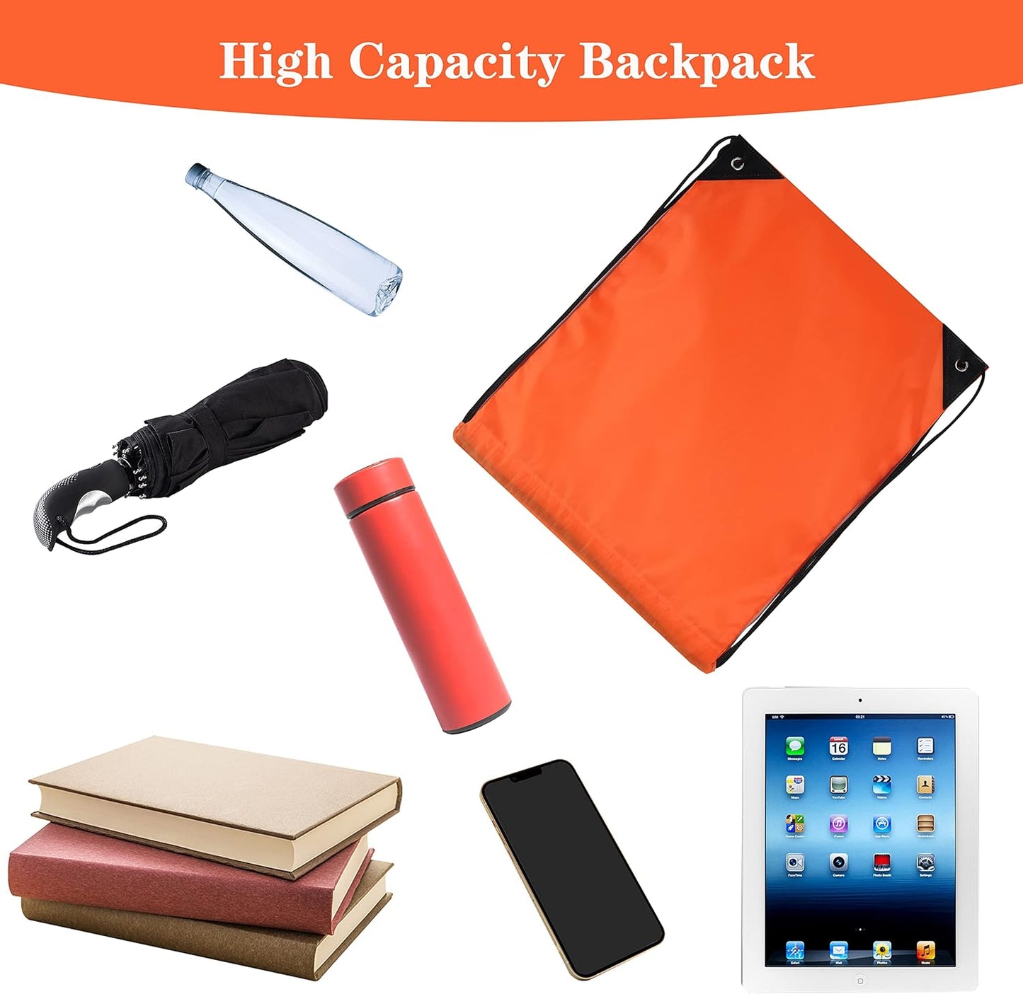 120 Pieces Drawstring Backpack Bags Sports Sackpack Bulk Cinch Gym Bag For Women Men Outdoor Sports Backpack(20 Colors)