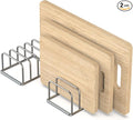 KORRTFID Cutting Board Holder, 2PSC Cutting Board Organizer Rack, 304 Stainless by KORRTFID
