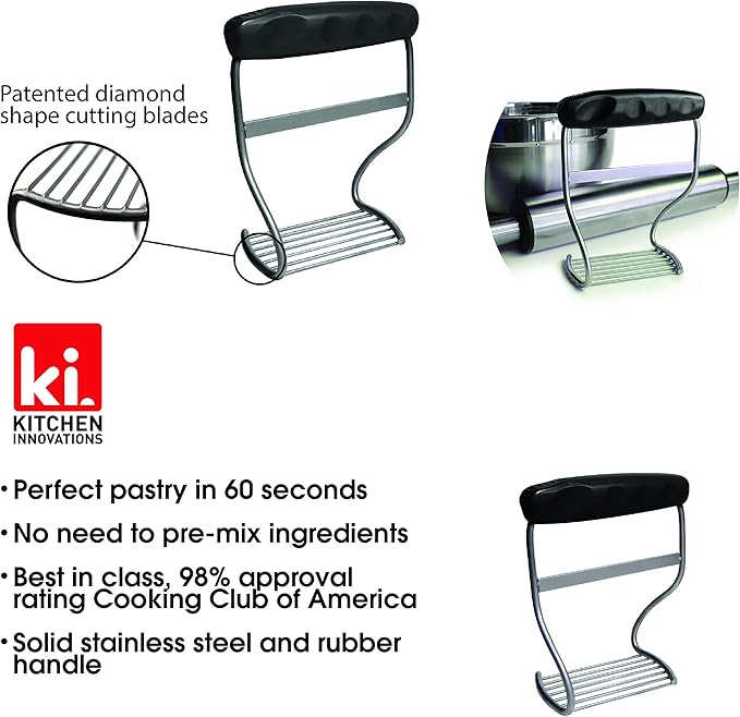 Perfect Pie Dough Blender & Pastry Cutter Tool – Heavy Duty Stainless Steel - Image 6