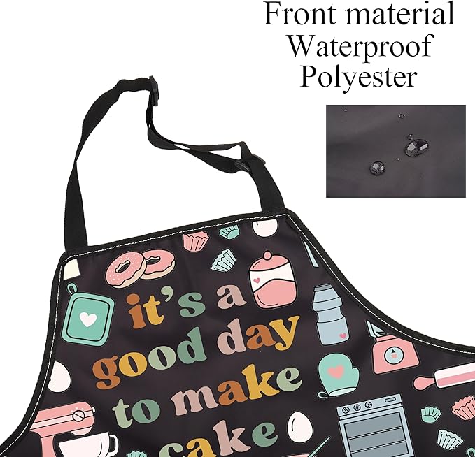 FUSTMW Cake Maker Gifts for Baker Kitchen Baking Apron - Image 3