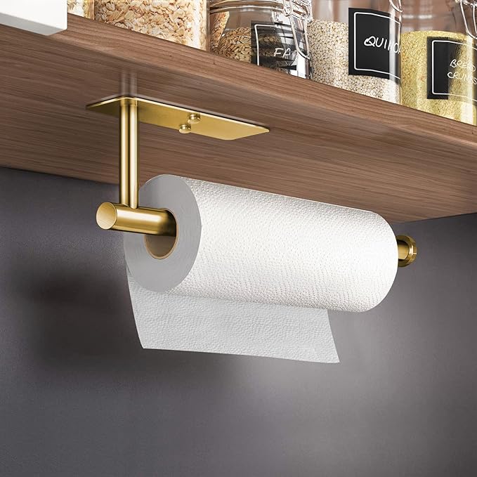 VAEHOLD Adhesive Paper Towel Holder Under Cabinet Mount - Image 2