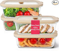 Non-Toxic 35 Oz Glass Storage Containers by Ziruma