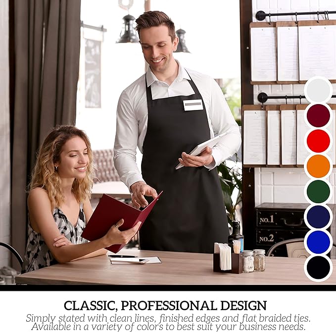 GREEN LIFESTYLE 120 Pack Professional Chef Apron – Grilling Aprons - Image 6