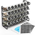 4-Tier Spice Rack Organizer Set – Wall Mounted or Countertop – Includes 28 by Unknown