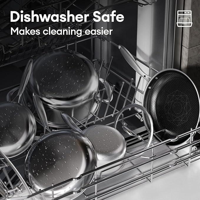 COOKER KING 7 PCS Stainless Steel Cookware Set, Pots and Pans Set Non Stick - Image 7