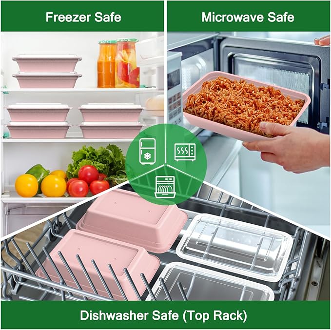 50 Pack 32 oz Meal Prep Containers Reusable - Image 5