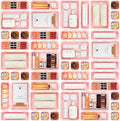 A-LuGei【【5 Size】 Tool Box Organizer Tray Divider Set, 【Pink】 Desk by A-LUGEI