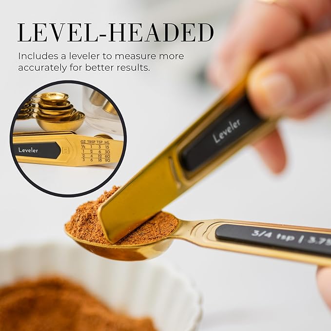 Gold Magnetic Measuring Spoons - Image 7