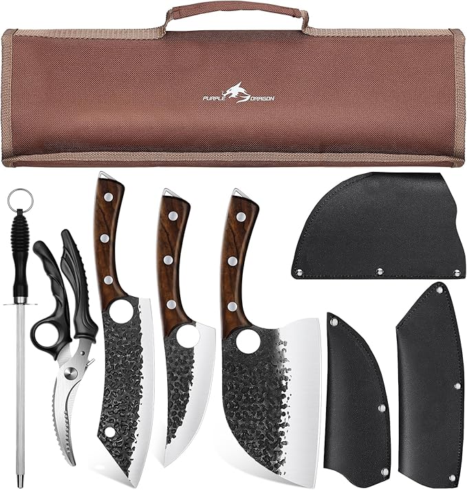 Purple Dragon Butcher Knife Set by PurpleDragon