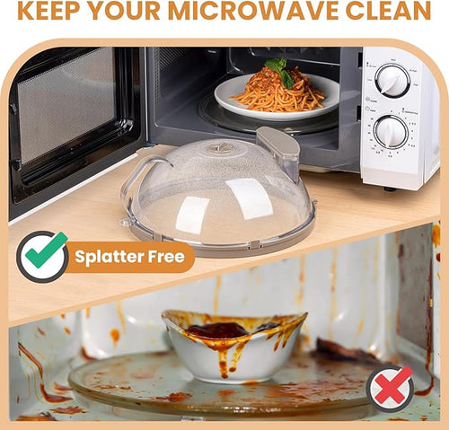 12 Inch Microwave Splatter Cover, Upgraded Microwave Cover - Image 2