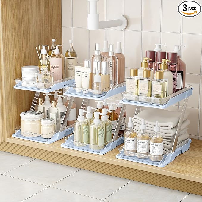 3 Pack Bathroom Organizers and Storage by Unknown
