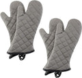ARCLIBER Oven Mitts 2 Pairs of Quilted Terry Cloth Cotton Lining, Extra Long by ARCLIBER