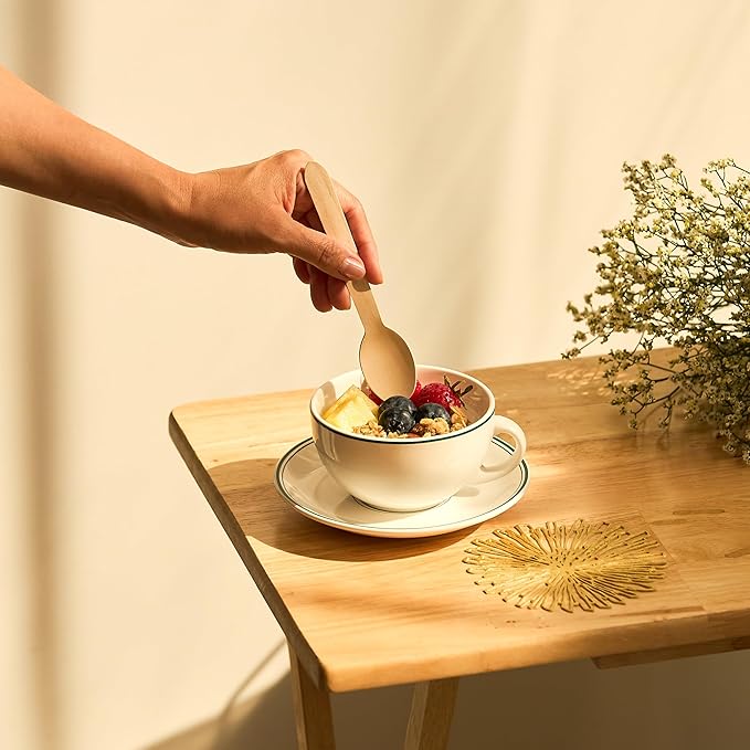 Wooden Spoons 1000 Pieces Bulk Pack | Heavy-Duty Birch Wood Disposable Spoons | - Image 6