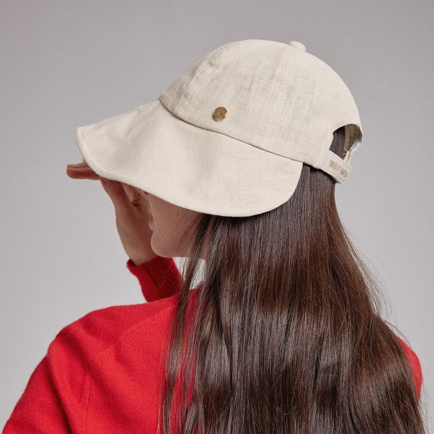 Linen Victorian Bonnet Hat Sun Cap, Foldable Summer Visor | New Katy