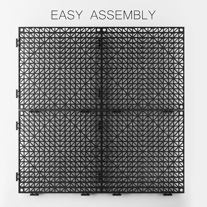 Tioncy 18 Pcs Bar Countertop Supplies Interlocking Mats 12 x 12 Inch Rubber - Image 4