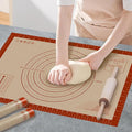 Pastry Mat, 0.7mm Extra Thick 32 x 24 Inches Large Non Stick Silicone Baking Pad by Dwavele