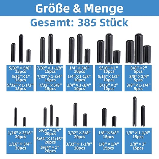 385PCS Roll Pin Set - Image 2