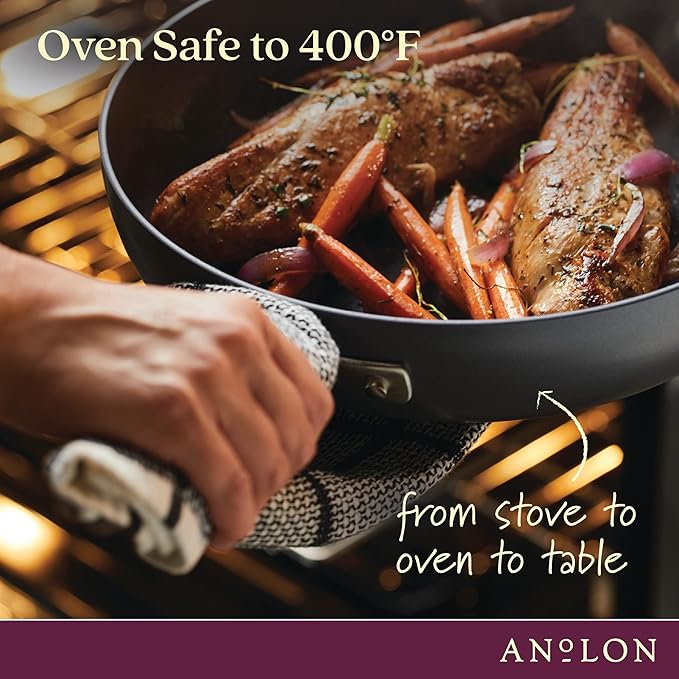 Anolon Advanced Home Hard Anodized Nonstick Frying Pan, 14.5 Inch – Large - Image 5
