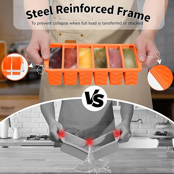 2-Pack Silicone Freezer Trays - Image 3