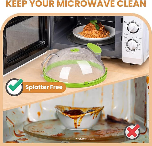 12 Inch Microwave Splatter Cover, Upgraded Microwave Cover - Image 2