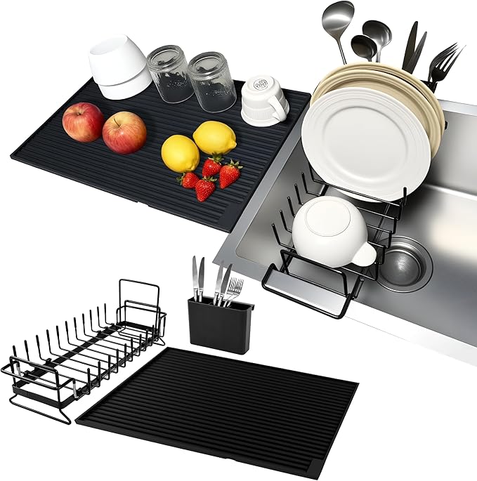 Expandable & Collapsible Dish Drying Rack by Unknown