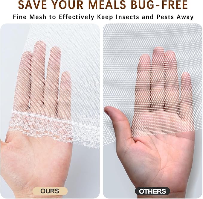 ESFUN Food Net Covers for Outside, Reusable and Collapsible - Image 5