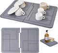 Large Stone Drying Mat for Kitchen Counter, Quick Dry Stone Dishes Mats by Dropereum