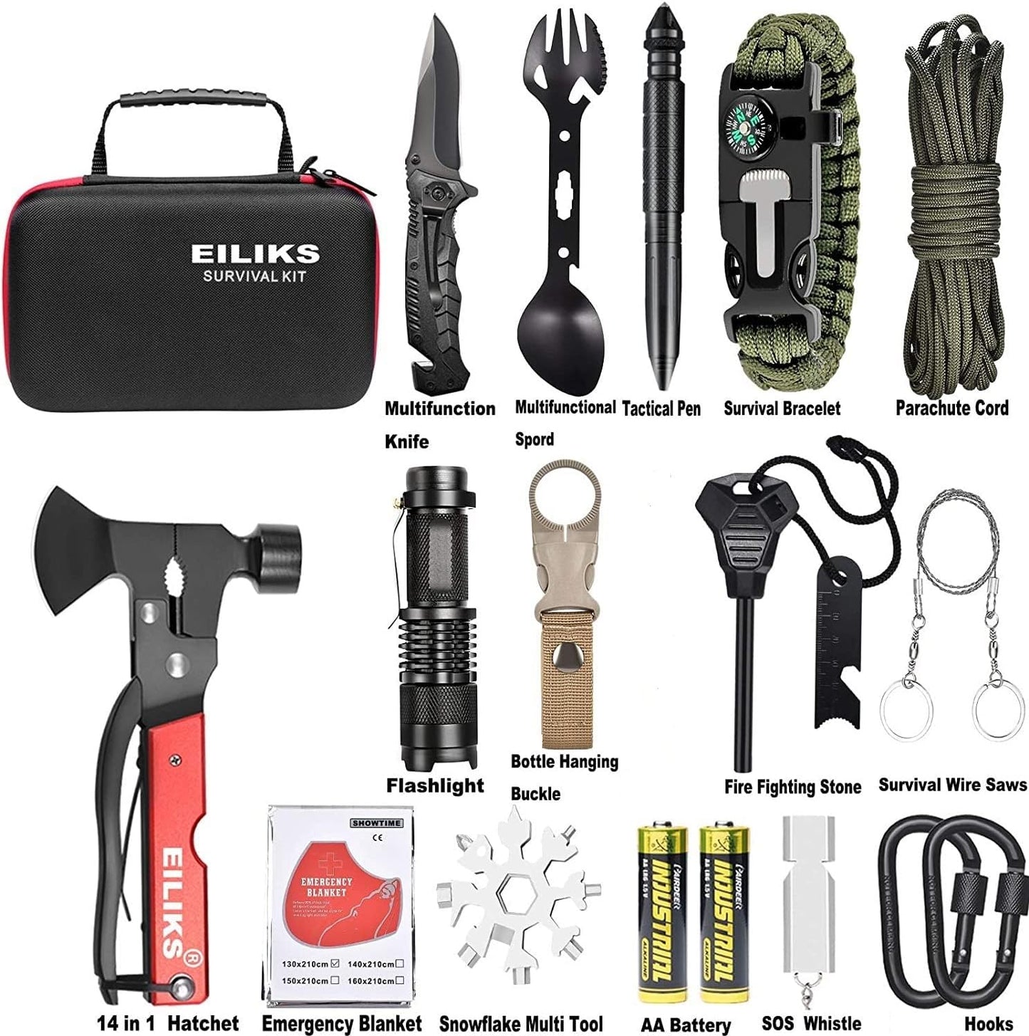 Gifts for Men Dad Him Birthday Christmas Fathers Day, Cool Gadget/Survival Gear and Equipment, Unique Camping Hunting Hiking Outdoor Gear, Gift Idea for Valentines Day Boyfriend Boys Stocking Stuffer