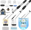 Dreazu Electric Spin Scrubber, 12-in-1 Shower Scrubber & Retractable Long Handle by Dreazu