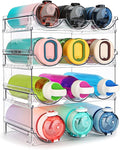 spospo Water Bottle Organizer for Cabinet, 4 Pack Water Bottle Organization and by SPOSPO