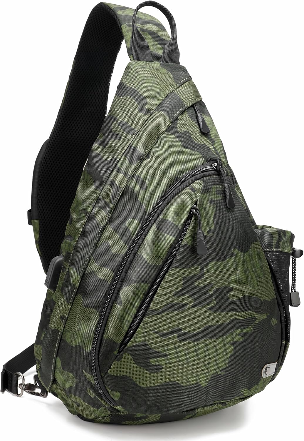 Water-Proof Sling bag/Crossbody Backpack/Shoulder Bag with USB Charging Port for Travel, Hiking, Cycling, Camping