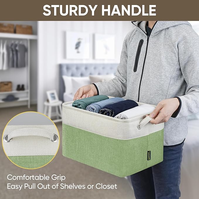 BALEINE 2 Pack Fabric Closet Storage Bins - Image 9