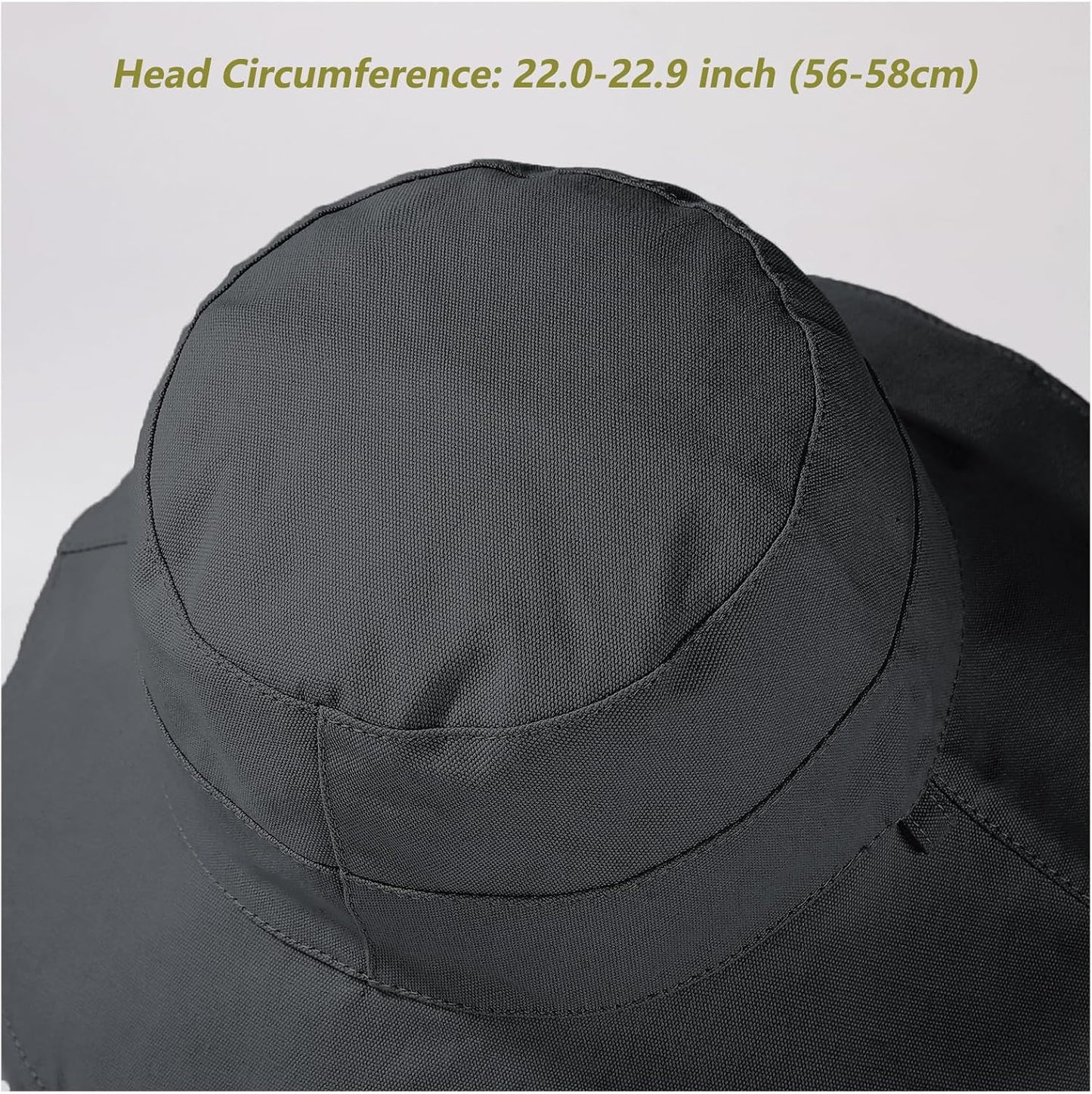 vidsel Womens Sun Hats Wide Brim Reversible Bucket Cotton Hat Packable Summer Travel Cap with Hat Clip,UV Protection