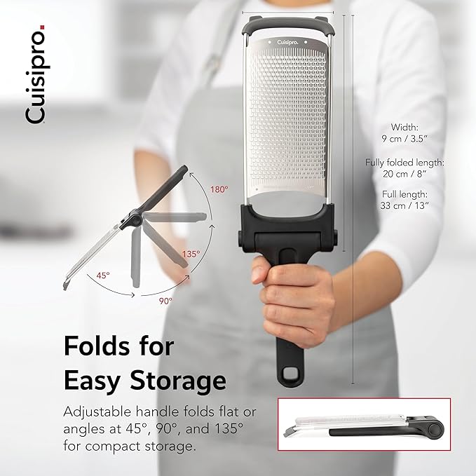 CUISIPRO Surface Glide Technology Stainless Steel Folding Handle Grater - Image 4