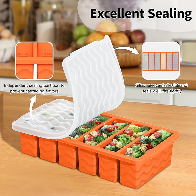 2-Pack Silicone Freezer Trays - Image 5